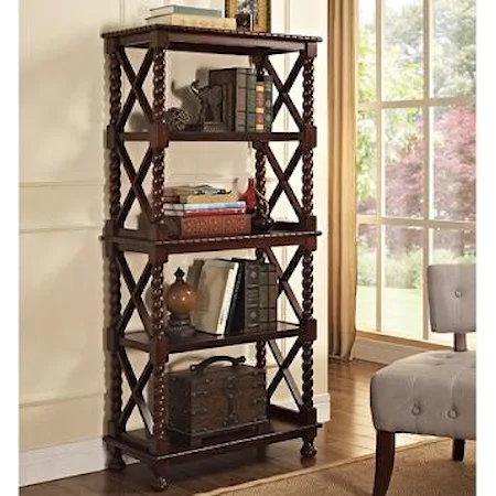 Tall Etagere w/ Rope Twist Posts